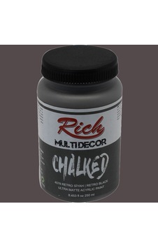 Rich Multi Decor Chalked Akrilik Boya 250Ml 4578 Retro Siyah Rich Multi Decor Chalked Akrilik Boya 250Ml 4578 Retro Siyah