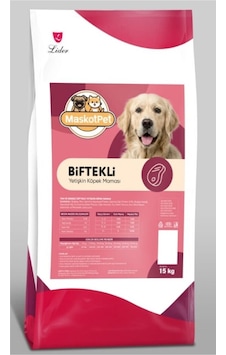 Maskot Biftekli Yetişkin Köpek Maması 15 KG