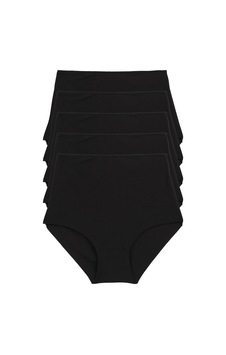 Kadın Külot Ekstra Yüksek Bel Lazer Kesim Esnek Iz Yapmayan 5 Li Paket Polyester Siyah Kadın Külot Ekstra Yüksek Bel Lazer Kesim Esnek Iz Yapmayan 5 Li Paket Polyester Siyah