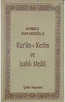 Kur'an-ı Kerim ve İzahlı Meali (Cep Boy Kılıflı) - Ahmed Davudoğlu - Çelik Yayınevi