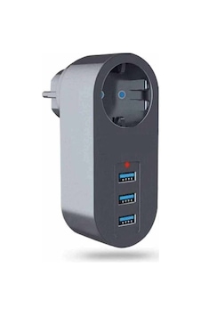Winnboss Tekli Akım Korumalı 3 Adet Usb Girişli Priz 3400 Winnboss Tekli Akım Korumalı 3 Adet Usb Girişli Priz 3400