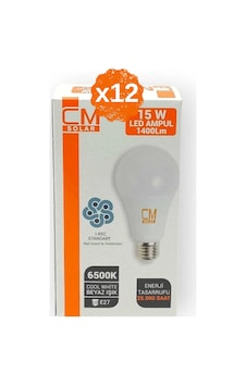 12 Adet - 15w Led Beyaz Işık Ampul E27 Duylu 12 Adet - 15w Led Beyaz Işık Ampul E27 Duylu