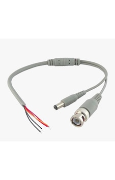Bnc+Power Jack Hazır Kablolu Bnc Konnektör