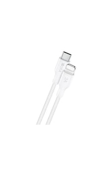 Cab273 3a Type-c To Lightning Pvc Örgü Data Ve Şarj Kablosu - 1 Metre - Dayanıklı - White 100cm Cab273 3a Type-c To Lightning Pvc Örgü Data Ve Şarj Kablosu - 1 Metre - Dayanıklı - White 100cm