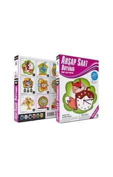 Ahşap Saat Boyama - Lazer Kesim Ahşap Saat Ve Mekanizması + 6 Boy Ahşap Saat Boyama - Lazer Kesim Ahşap Saat Ve Mekanizması + 6 Boy