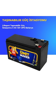 Lifepo4 Taşınabilir Güç İstasyonu 5 Ah 12v Ups Batarya