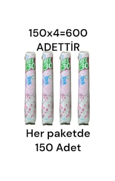 İpek 150'lik 4 Adet 150x4 600 Adet Makyaj Pamuğu İpek 150'lik 4 Adet 150x4 600 Adet Makyaj Pamuğu