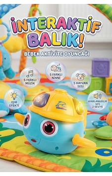 Eğitici Müzikli Işıklı İnteraktif Balık Bebek Aktivite Oyuncağı Ninnili Sesli Oyuncak Eğitici Müzikli Işıklı İnteraktif Balık Bebek Aktivite Oyuncağı Ninnili Sesli Oyuncak