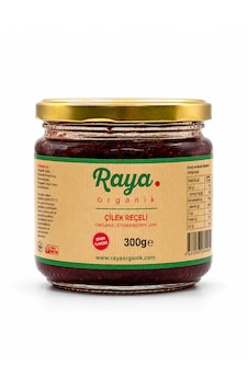 Raya Organik Organik Çilek Reçeli 300 G Raya Organik Organik Çilek Reçeli 300 G