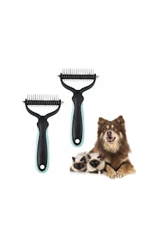 Plastik Saplı Metal Kedi Ve Köpek Tüy Topak Açıcı Tarak Plastik Saplı Metal Kedi Ve Köpek Tüy Topak Açıcı Tarak
