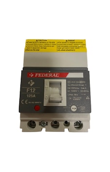 Federal F12 125A Ayar Sahalı Kompakt Şalter Federal F12 125A Ayar Sahalı Kompakt Şalter