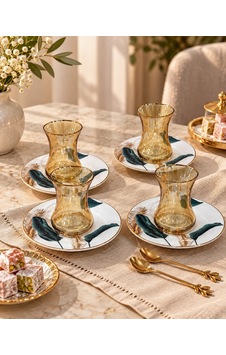 4lü Modern Başak Çay Takımı -8029 Çok renkli 4lü Modern Başak Çay Takımı -8029 Çok renkli