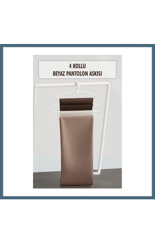 Agc Uygun Sepet Beyaz Pantolon Askısı & Dolap Düzenleyici Askı Agc Agc Uygun Sepet Beyaz Pantolon Askısı & Dolap Düzenleyici Askı Agc