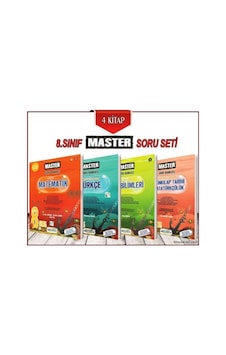 8. Sınıf Master Soru Bankası Seti 4 Kitap Okyanus Yayınları 8. Sınıf Master Soru Bankası Seti 4 Kitap Okyanus Yayınları