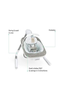 Ingenuity Anyway Sway 5 Vitesli Çok Yönlü Titreşimli Taşınabilir Bebek Salıncağı -, 0-9 Ay