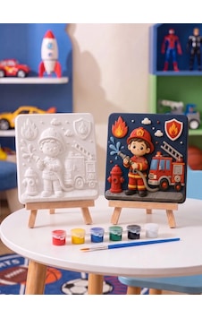15x15 İtfaiyeci Çocuk Taş Boyama Seti Çocuk Ve Yetişkin Hobi Kiti 15x15 İtfaiyeci Çocuk Taş Boyama Seti Çocuk Ve Yetişkin Hobi Kiti