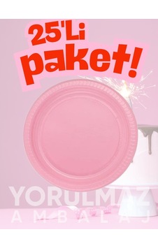 Rainbow Pembe Plastik Tabak 25 Adet Dayanıklı & Şık Kullan-at Açık Mavi Rainbow Pembe Plastik Tabak 25 Adet Dayanıklı & Şık Kullan-at Açık Mavi