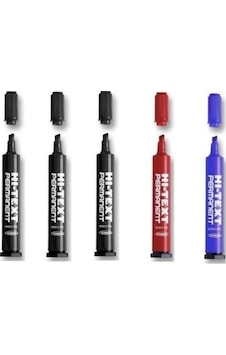 Hı-text 830pc Permanent Kesik Uç 5'li Kalem Seti Karışık Hı-text 830pc Permanent Kesik Uç 5'li Kalem Seti Karışık