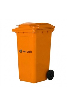 240 Litre Turuncu Plastik Çöp Konteyneri Hey Çelik Pk - 095 240 Litre Turuncu Plastik Çöp Konteyneri Hey Çelik Pk - 095