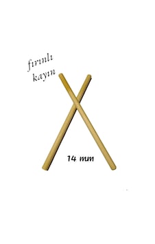 Ritim Çubuğu 16 Çift 32 Adet Pürüzsüz 24 CM 14 MM Ritim Çubuğu 16 Çift 32 Adet Pürüzsüz 24 CM 14 MM