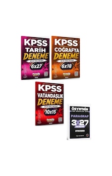 Peramila 2027 Kpss Tarih + Coğrafya + Vatandaşlık 22 Deneme 3 Lü Set+ Anla Kazan Paragraf Peramila 2027 Kpss Tarih + Coğrafya + Vatandaşlık 22 Deneme 3 Lü Set+ Anla Kazan Paragraf