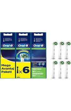 Oral-B Cross Action Diş Fırçası Yedek Başlığı 6'lı Oral-B Cross Action Diş Fırçası Yedek Başlığı 6'lı