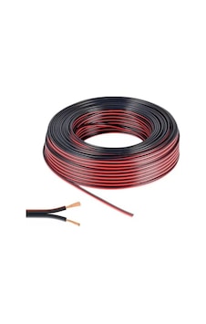 Sas Kablo Cca Kordon Siyah Renk Çok Telli Tam Kesit 100 Metre 2 x 0.75 MM Sas Kablo Cca Kordon Siyah Renk Çok Telli Tam Kesit 100 Metre 2 x 0.75 MM