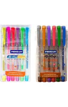 Pensan My King Jel Kalem 2 Li Set Simli Jel +neon Jel 6 Lı Pensan My King Jel Kalem 2 Li Set Simli Jel +neon Jel 6 Lı