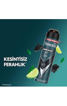 Rexona Men Erkek Sprey Deodorant Kömür Detox 150 Ml Rexona Men Erkek Sprey Deodorant Kömür Detox 150 Ml