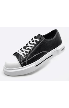 Fosco 9901 Siyah Beyaz Hakiki Deri Sneakers Ayakkabı 001 Fosco 9901 Siyah Beyaz Hakiki Deri Sneakers Ayakkabı 001
