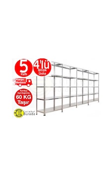 Açıkmağazam Galvanizraf 5 Katlı 4 Lü Bitişik Galvaniz Çelik Raf Arşiv Depo Ra Açıkmağazam Galvanizraf 5 Katlı 4 Lü Bitişik Galvaniz Çelik Raf Arşiv Depo Ra
