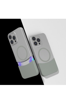 Zore İphone 15 Pro Max Kılıf M-safe Şarj Özellikli Mıknatıslı Nvth Duble Kapak - Gri Zore İphone 15 Pro Max Kılıf M-safe Şarj Özellikli Mıknatıslı Nvth Duble Kapak - Gri