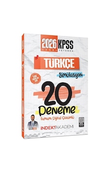 İndeks Akademi 2026 Kpss Türkçe Simülasyon 20 Deneme Çözümlü - Berk Ekici İndeks Akademi 2026 Kpss Türkçe Simülasyon 20 Deneme Çözümlü - Berk Ekici