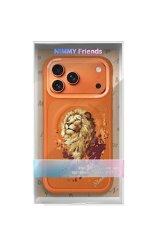 İphone 18 Pro Max Uyumlu Magsafe Gerçek Nakışlı Turuncu Aslan Figürlü Kılıf - Lion İphone 18 Pro Max Uyumlu Magsafe Gerçek Nakışlı Turuncu Aslan Figürlü Kılıf - Lion