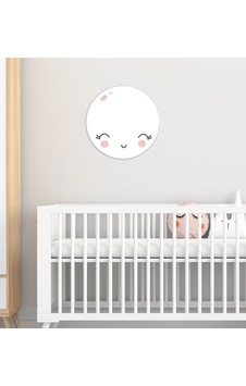 BK Gift Sevimli Ay Tasarımlı Çocuk Odası Ahşap Duvar Süsü-1 BK Gift Sevimli Ay Tasarımlı Çocuk Odası Ahşap Duvar Süsü-1