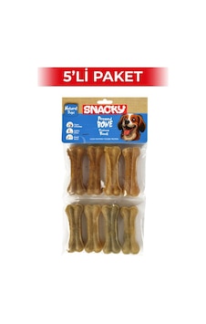 Snacky Natural Köpek Çiğneme Kemiği 7,5 Cm 8'li 5 Paket Snacky Natural Köpek Çiğneme Kemiği 7,5 Cm 8'li 5 Paket