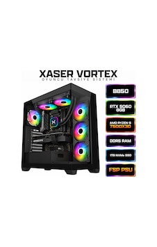 Xaser Vortex X60 R5-7500X3XD 32 GB 1 TB SSD 8 GB RTX5060 Dos Masaüstü Oyuncu Bilgisayarı Xaser Vortex X60 R5-7500X3XD 32 GB 1 TB SSD 8 GB RTX5060 Dos Masaüstü Oyuncu Bilgisayarı