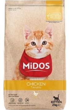 Midos Tavuklu Yavru Kedi Maması Büyüme 2 Kg Midos Tavuklu Yavru Kedi Maması Büyüme 2 Kg