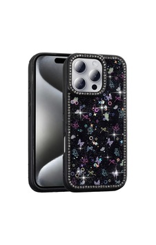Apple iPhone Uyumlu 16 Pro Kılıf Taşlı Ve Simli Tasarım Zore Azra Kapak Apple iPhone Uyumlu 16 Pro Kılıf Taşlı Ve Simli Tasarım Zore Azra Kapak