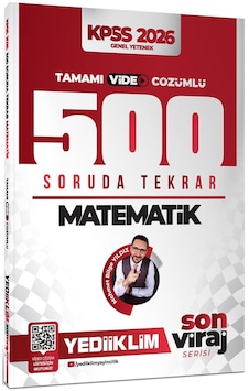 Yediiklim 2026 Kpss Son Viraj Serisi Matematik Tamamı Video Çözümlü 500 Soruda Genel Tekrar Kampı