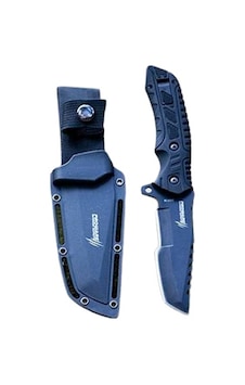 Proware Outdoor Kampcı Avcı Bıçağı Magnezyum Kıvılcım Çubuğu + Düdük Siyah
