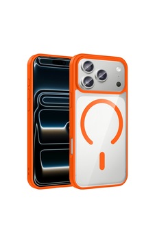 Zore İphone 17 Pro Kılıf M-safe Wireless Şarj Özellikli Silikon Nvth Ege Kapak - Turuncu Zore İphone 17 Pro Kılıf M-safe Wireless Şarj Özellikli Silikon Nvth Ege Kapak - Turuncu