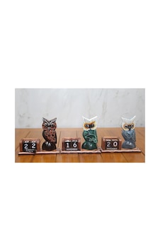 5 Adet Ahşap Baykuş Takvim Masaüstü Dekorasyon Masa Takvimi Tabletop Calendar Polos-14 5 Adet Ahşap Baykuş Takvim Masaüstü Dekorasyon Masa Takvimi Tabletop Calendar Polos-14