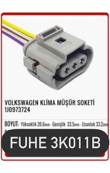 Fhe 3k011b Volkswagen Klima Müşür Soketi 1j0973724 Fhe 3k011b Volkswagen Klima Müşür Soketi 1j0973724