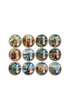 İstanbul Temalı Buzdolapı Süsü Magnet Alk5405 Çok Renkli İstanbul Temalı Buzdolapı Süsü Magnet Alk5405 Çok Renkli