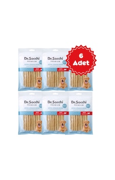Dr.sacchi Premium Sığır Etli Doğal Sığır Derisi Burgu Çubuk Tahılsız Köpek Ödülü 5'' 15'li 110gr 6 Adet