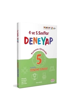 4. ve 5. Sınıflar Deneyap Tamamı Çözümlü 5 Fasiküllü Deneme Sınavı - Merve Gülmüş - Editör 4. ve 5. Sınıflar Deneyap Tamamı Çözümlü 5 Fasiküllü Deneme Sınavı - Merve Gülmüş - Editör