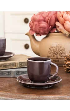 Madame Coco Morane 2-li Kahve Fincan Seti 1kfınc030790ml-mürdüm Madame Coco Morane 2-li Kahve Fincan Seti 1kfınc030790ml-mürdüm