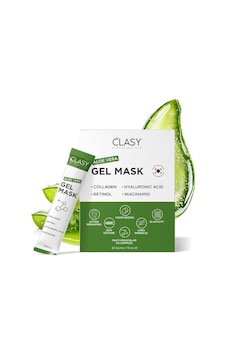 Clasy Care Aloe Vera Jel Maske - Kolajen Ve Retinol İle Nemlendirici Yüz Maskesi - Güneş Yanığına Karşı Ferahlatıcı Bakım - Seyahat Boyu