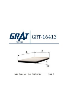 Kabin Filtresi Grat 16413 Hyundai Starex / H-1 2008+ Kabin Filtresi Grat 16413 Hyundai Starex / H-1 2008+